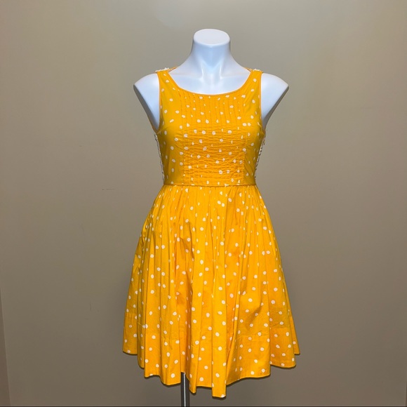 Anthro Moulinette Soeurs Melora Polka Dot Dress 0 - Picture 2 of 5